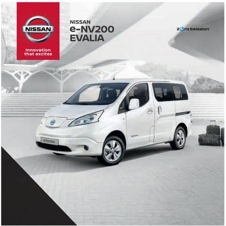 Каталог на Nissan | NISSAN E-NV 200 EVALIA | 23.09.2021 г. - 31.12.2021 г.