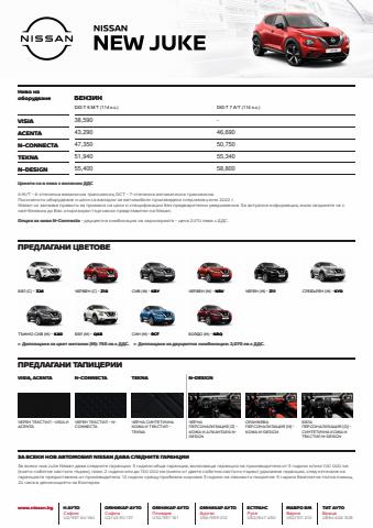 Каталог на Nissan в Русе | NISSAN JUKE 2019 | 14.06.2022 г. - 14.06.2023 г.