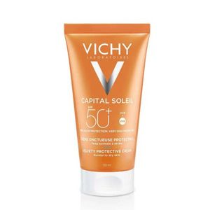 Оферта на VICHY CAPITAL SOLEIL SPF50+ крем за лице с кадифена текстура 50ml за 28,42 лв. за Аптеки Субра
