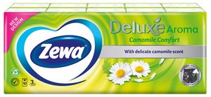 Оферта на ZEWA DELUXЕ Camomile носни кърпи трипластови 10 x 10 за 3,68 лв. за Аптеки Субра