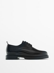Оферта на Черни Кожени Обувки От Естествена Напа – Studio за 329 лв. за Massimo Dutti
