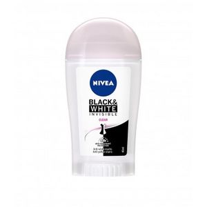 Оферта на Nivea Black & White Invisible Дезодорант стик дамски 40мл за 2,5 лв. за Аптеки Медея